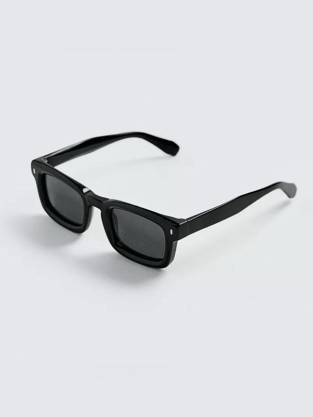 Zara Black Rectangular Sunglasses